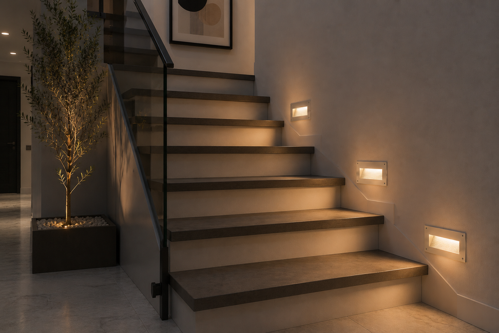 Empotrable Escalera 3w 2700K BY-Q3015 Gris 100-265V 165*98*75 IP-54 EVOLIGHT