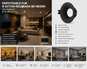 Empotrable Fija Ø D27330 Recesada BK Negro Ø 75 mm (88*32) POLY ROOMLUX
