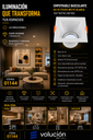 Empotrable Basculante GU-10 TS131C WH PC Blanca 102*102*65 (90*90)