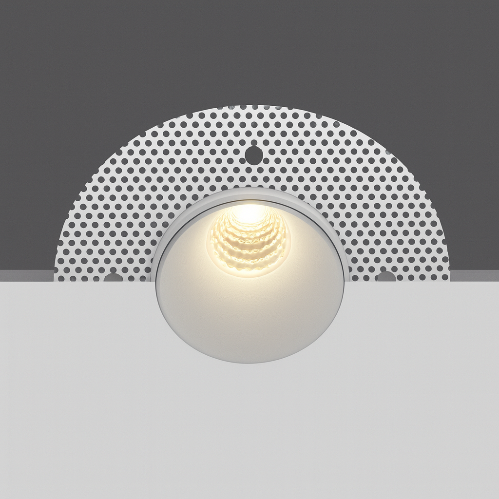 Empotrable Fija Ø CS59R GU-10 Recesada sin Border (Trimless) Blanco