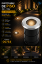 Empotrable de Piso 3w LT-6039 110V Inoxidable Difusor de Panel Abeja