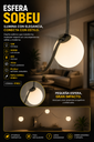 Esfera 12W 3000k LRX0180-12 de correa "Sobeu" 200*210 PC/ALU led  48V 110lm
