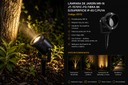 Lampara de Jardín MR-16 JT-15701C-FG Fibra BK D/Superficie P-65 C/Puya