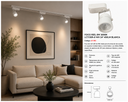 Foco Riel 8W 3000K LCT130R-8 WH 24º 450LM Blanca EVOLIGHT
