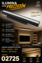Lampara Magnética de Riel 20W 3000k 600 mm BY-ZX5012 120º 48 v Difusor 120 º