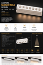 Lampara Magnética de Riel 5W 3000K 147mm 24° 48 V 115*33*52 mm Recesada TX2430-5 WH Magnético