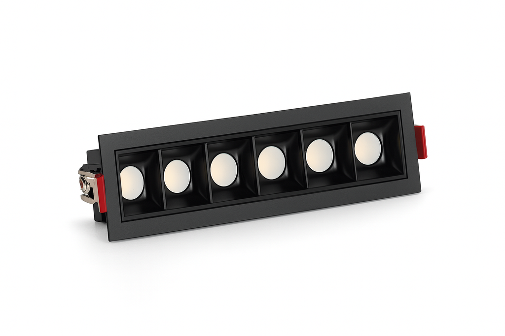 Empotrable lineal 10W 3000K negro 30° 85-265V 139X37MM lineal recesada LED LZ-XD600