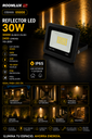 Reflector 30W 3000k B43718 110-265V ROOMLUX 2400 LM