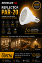 Reflector PAR-20 8w 3000K E-27 B54530 640 LM 85-265V 38º ROOMLUX