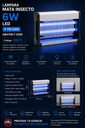 Lampara Mata Insecto 6W 110-240V GB4706.T-2005 LED