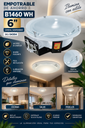 Empotrable de Ahorro 6″ B1460 WH Cristal Suspendido EVOLIGHT