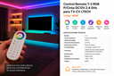 Control Remoto T-3 RGB P/Cinta DC12V 2.4 GH para T3-CV LTECH