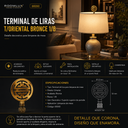 Terminal de Lyas para Lámparas de Mesa T/Oriental Bronce 1/8