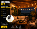 Guirnalda LED 1W 2700K 10MTS 100-130V IP-65 LX C/10 Bombillos