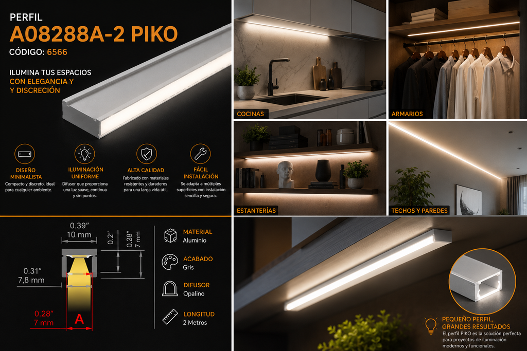 Perfil A08288A-2 PIKO KLUS