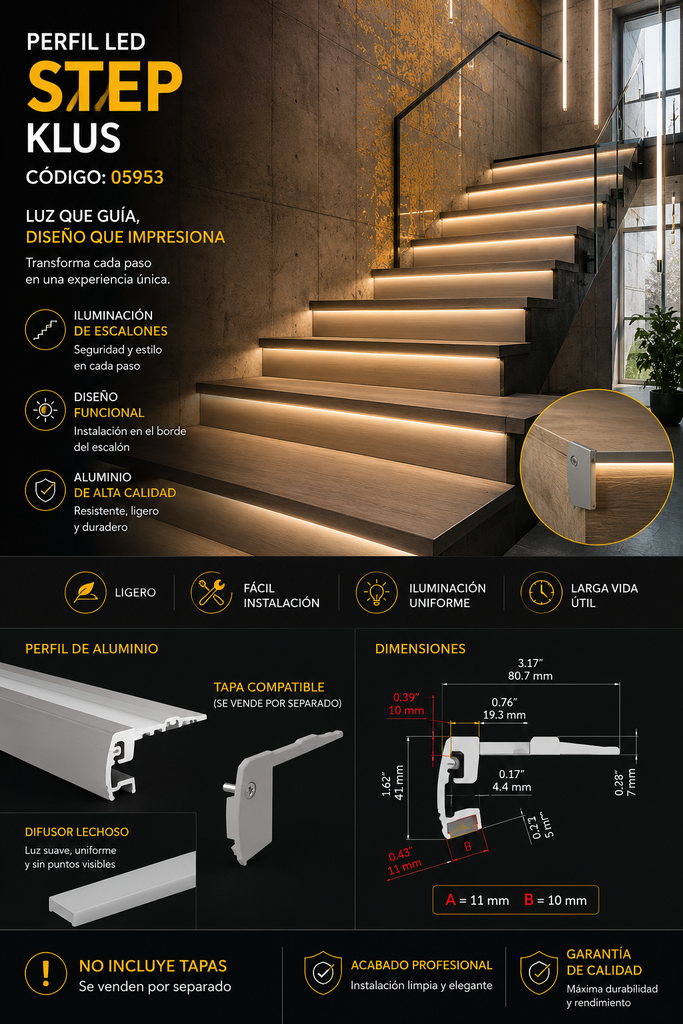 Perfil A18042 STEP KLUS