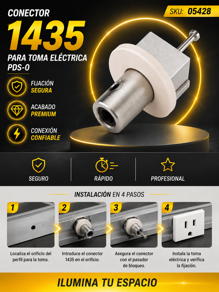 Conector 1435 para Toma Eléctrica PDS-O KLUS