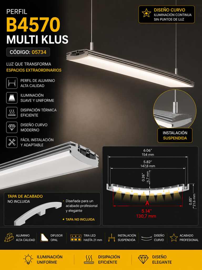 Perfil B4570 MULTI KLUS