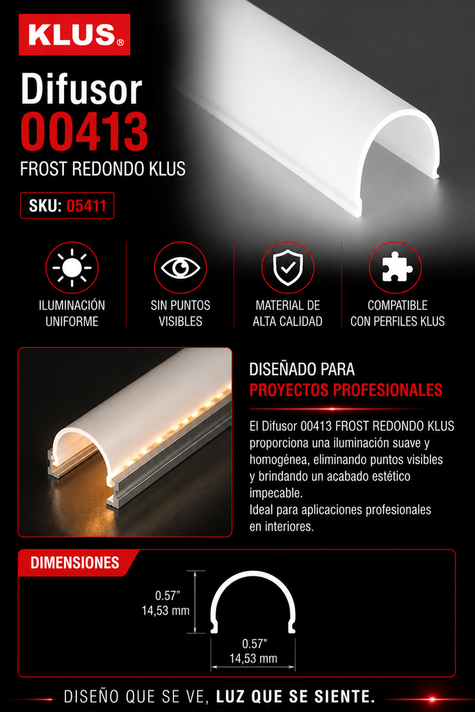 Difusor 00413 FROST REDONDO KLUS