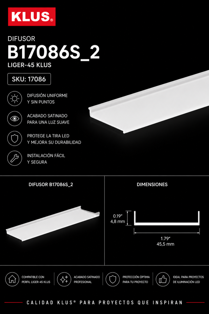 Difusor B17086S_2 LIGER-45 KLUS