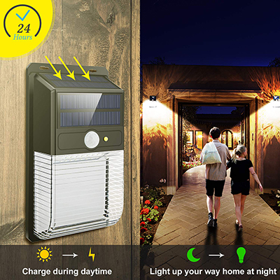 Aplique SOLAR B72358 con sensor de movimiento 350LM 36LED ROOMLUX
