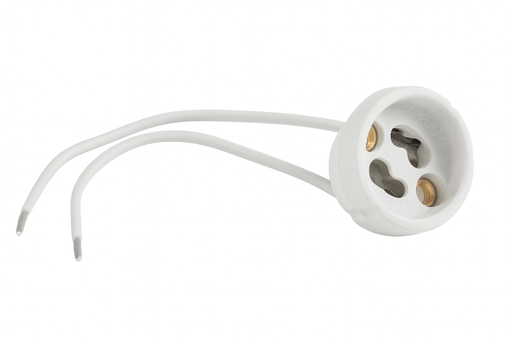 [00292] ZOCALO PORCELANA GU-10 C/CABLE 14cm