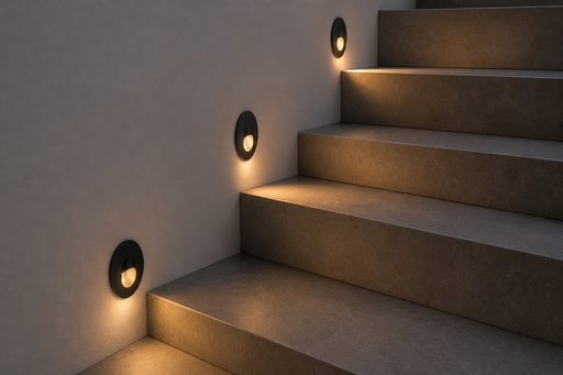 [00810] Empotrable Escalera 2W 3000K LBD3210-2 BK led 48*61.5 IP-65 85 LM Negro