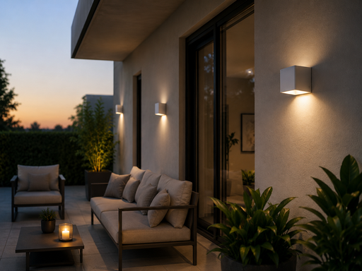 [06493] Aplique 3W 3000K LCW1220-3 Cubo WH Pared LED Blanco 100-240V EVOLIGHT IP-65