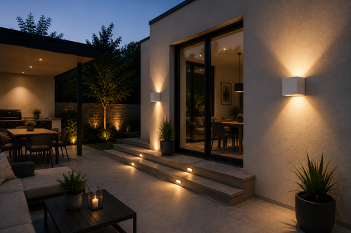 [06705] Aplique 6w 3000K cubo BLANCO 85-265V AJUSTABLE LX IP-65 Exterior