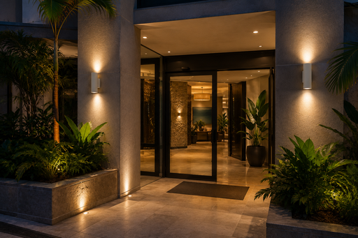 [05258] Aplique GU-10 BY-5019 Blanco 62 x 155*110 IP-65 UP-Down Redondo EVOLIGHT