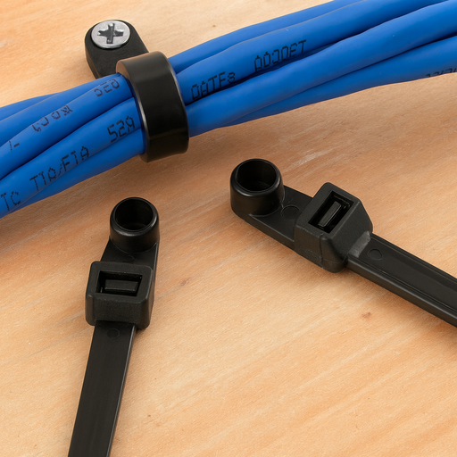[04585] Cable Tie Blanco C/Fijación (CHS-200MT)