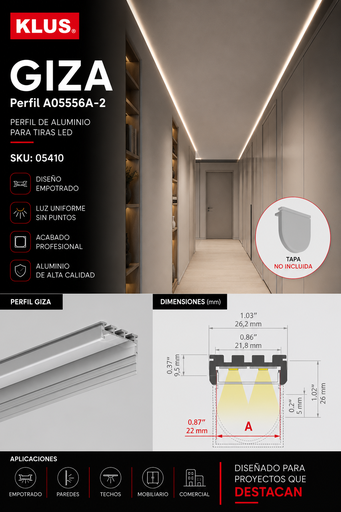 [05410] Perfil A05556A-2, GIZA KLUS