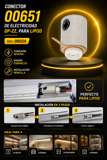 [06024] Conector 00651 de Electricidad DP-ZZ, para LIPOD KLUS