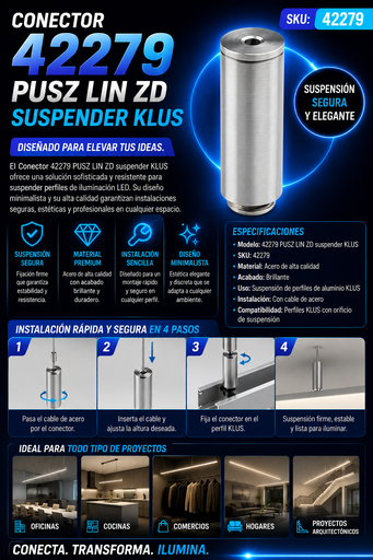 [42279] Conector 42279 PUSZ LIN ZD Suspender KLUS